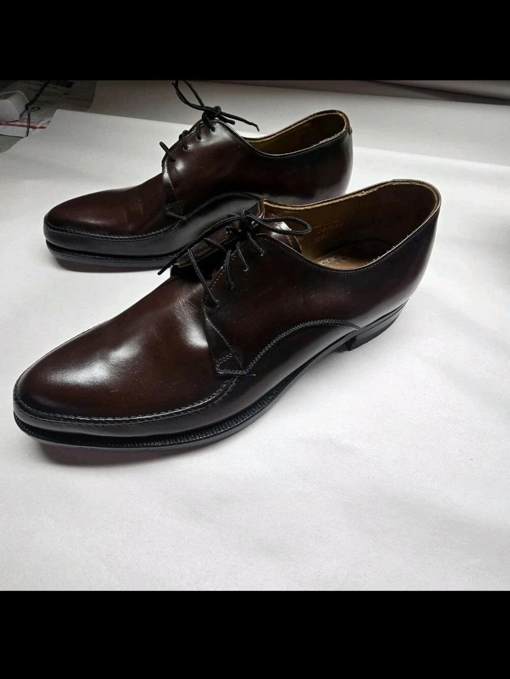 Dunham's Executives Balance Tread Brown Leather Dress Shoe Size 9 See Notes